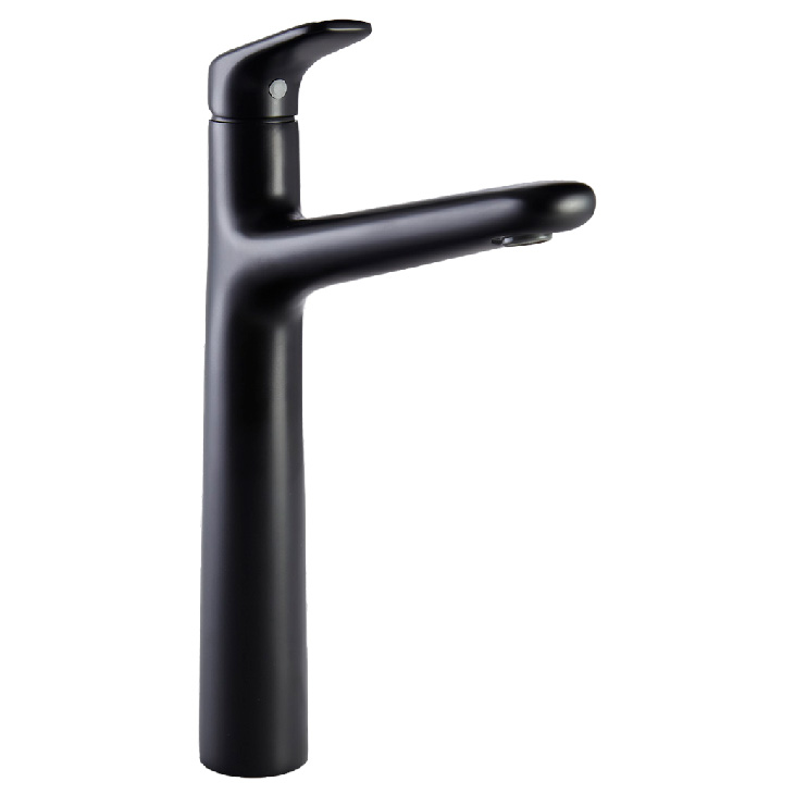 MONOMANDO PARA LAVABO ALTO LIQUID NEGRO MATE CORONA LQ1055551